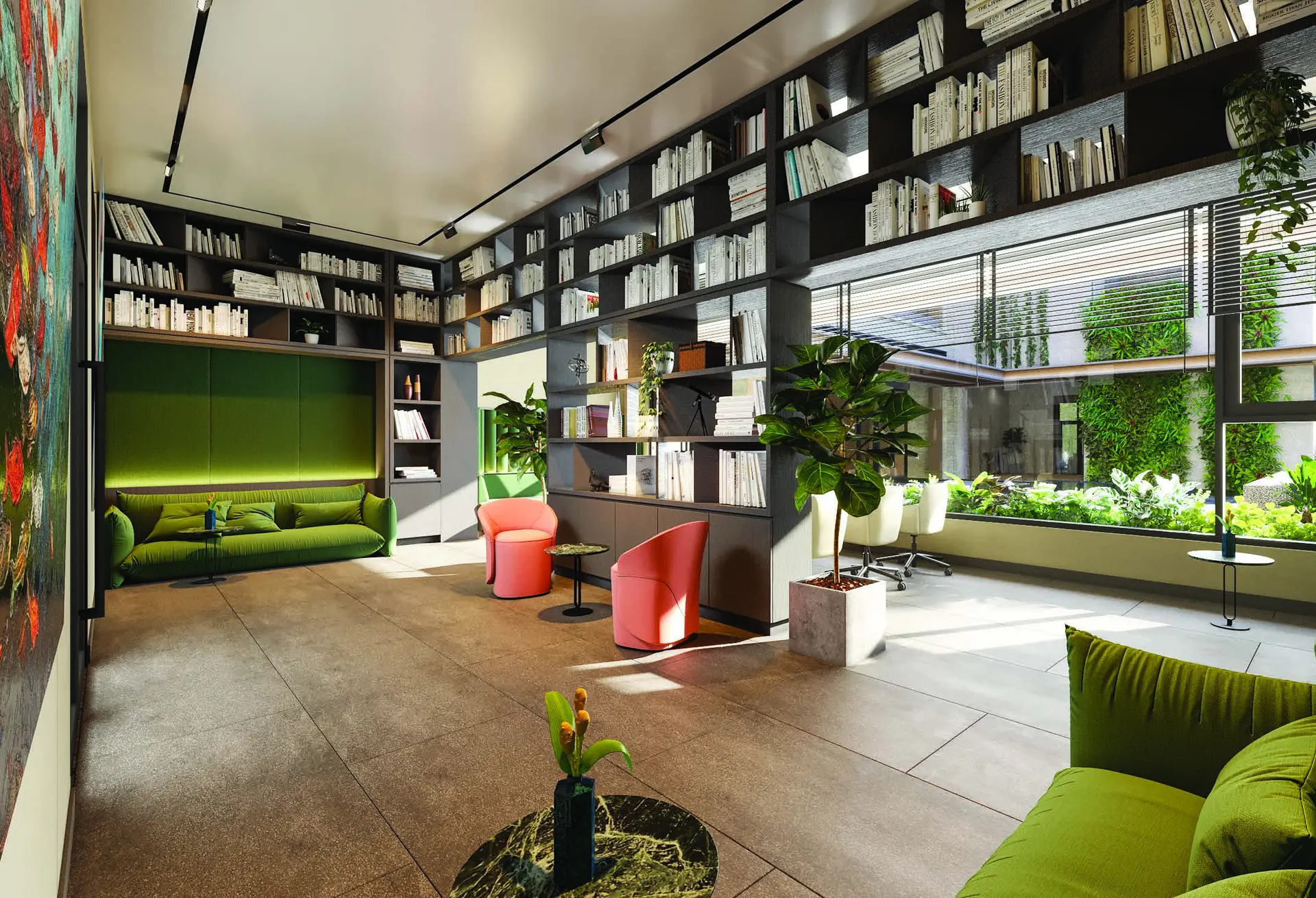 Thư viện và lounge đọc sách Legacy 66