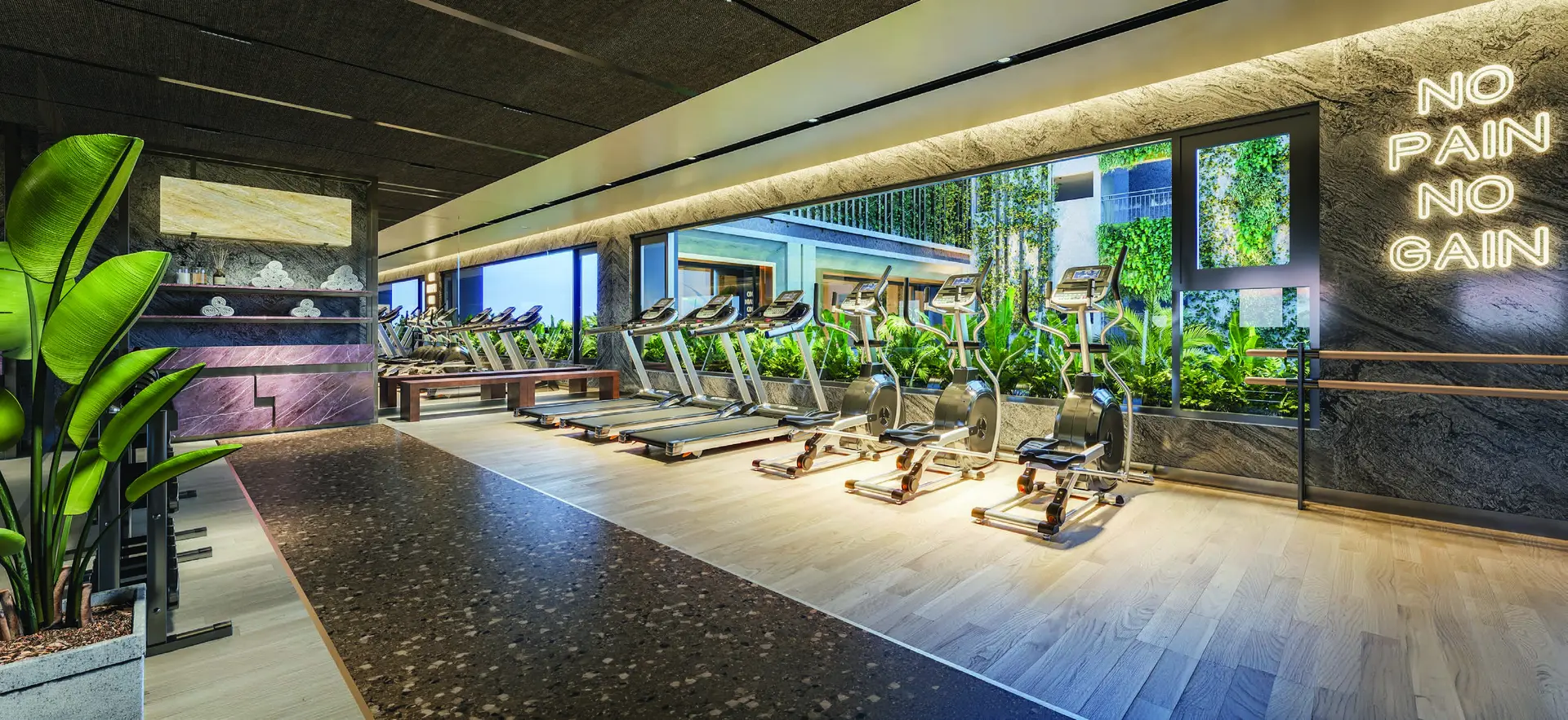Không gian gym và wellness Legacy 66